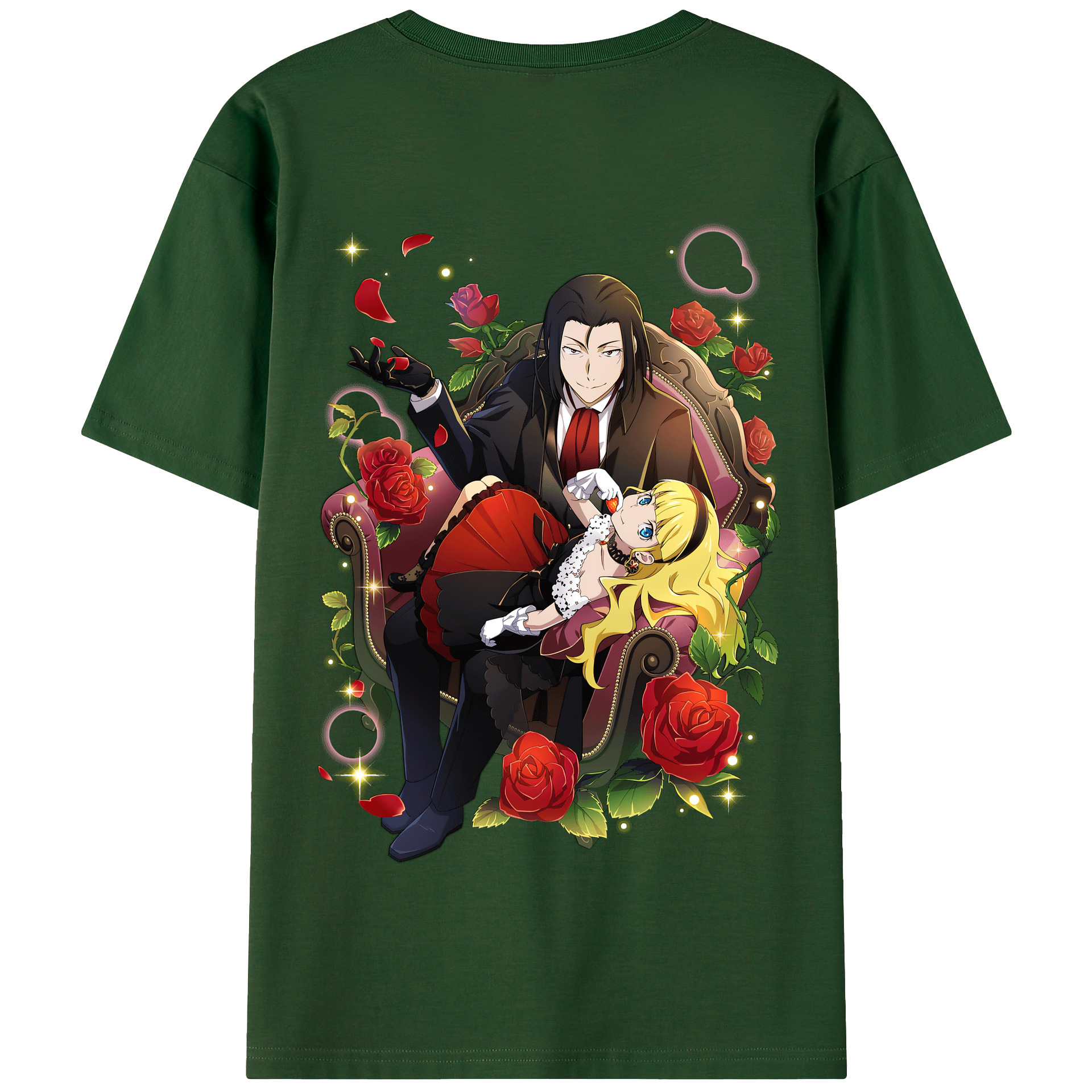 （画像用） 文豪ストレイドッグス Bungo Stray Dogs 綿100％半袖Tシャツ（背面プリント）